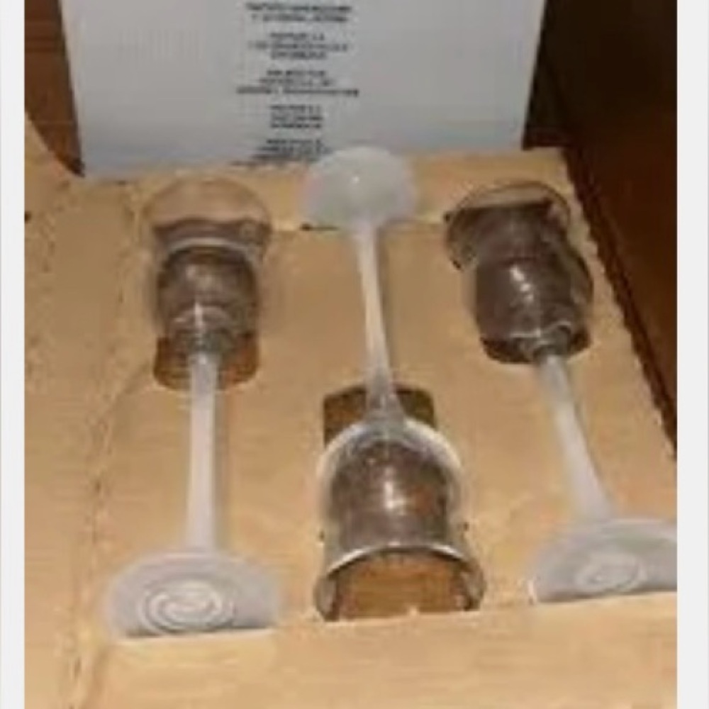PartyLite Frosted Candle Trio